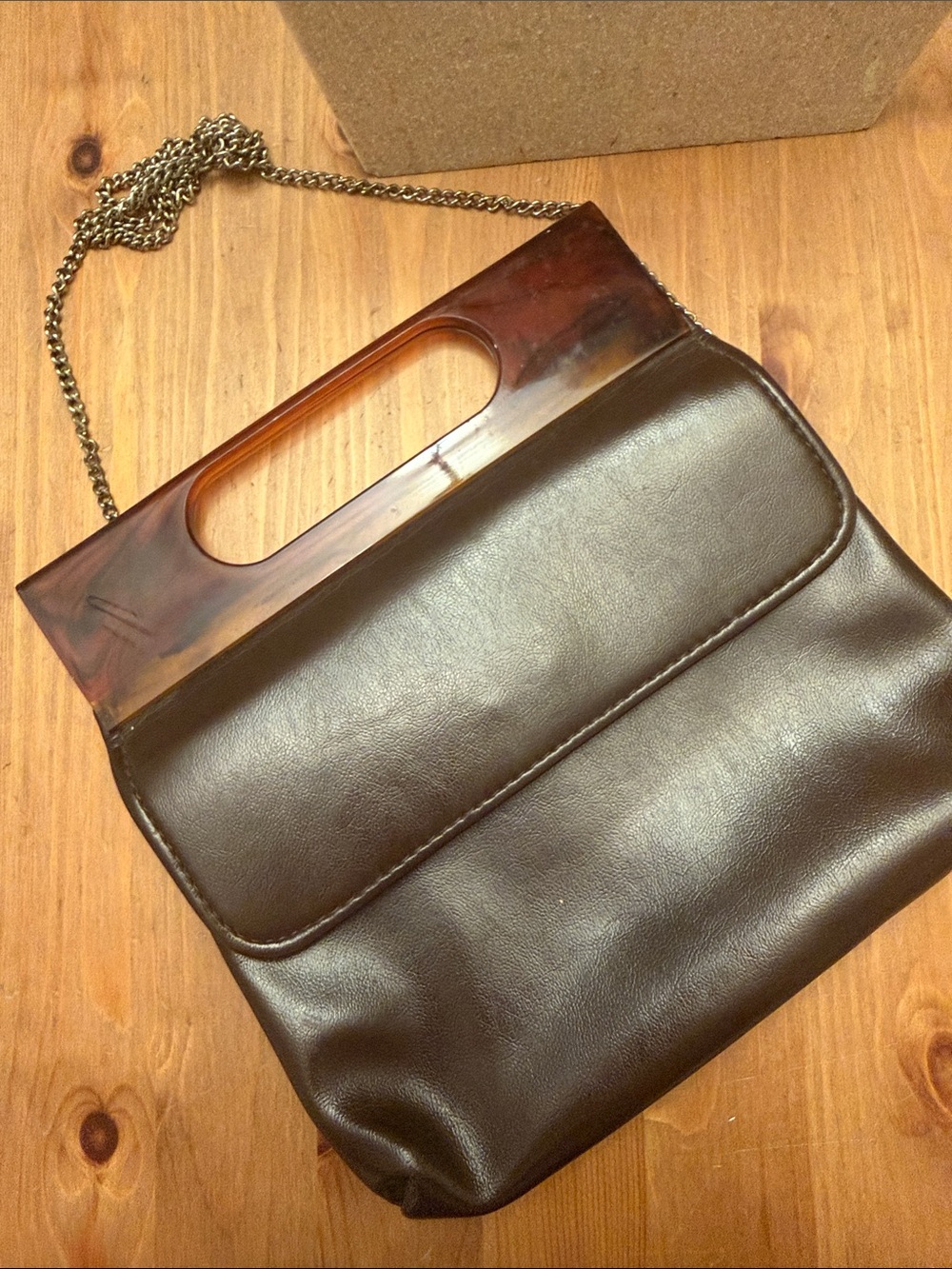 Mid Century Purse with Bakelite Handle
